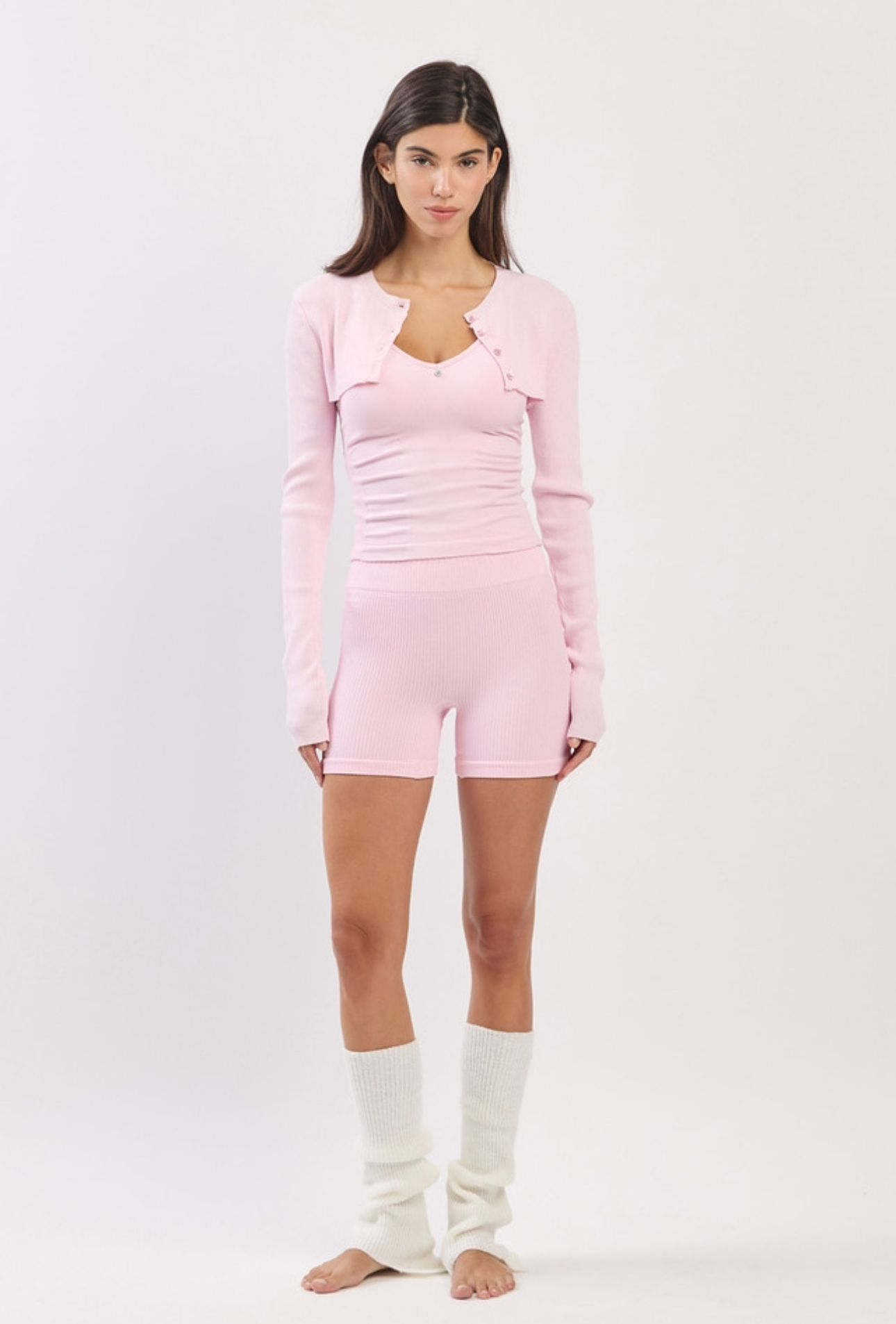 SC231_BOLERO_KNIT_PINK サイズ: ONESIZE