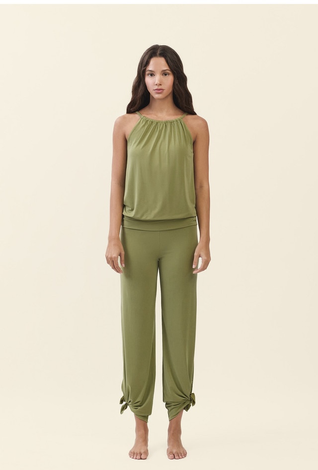 PJ485 RELAX PANTS OLIVE SOLID サイズ: SS