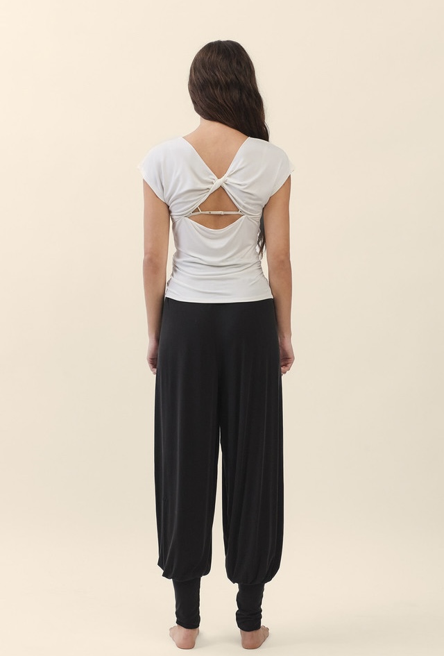 TS125 CONTOUR SHIRRING SLEEVELESS IVORY SOLID サイズ: SS