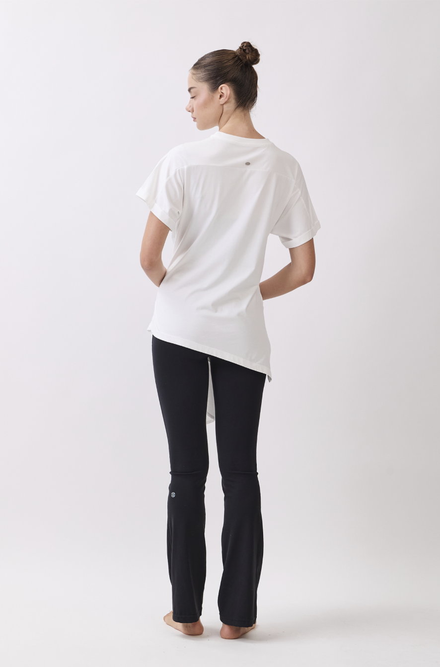 TS115 BELTED T-SHIRT WHITE サイズ: S/M