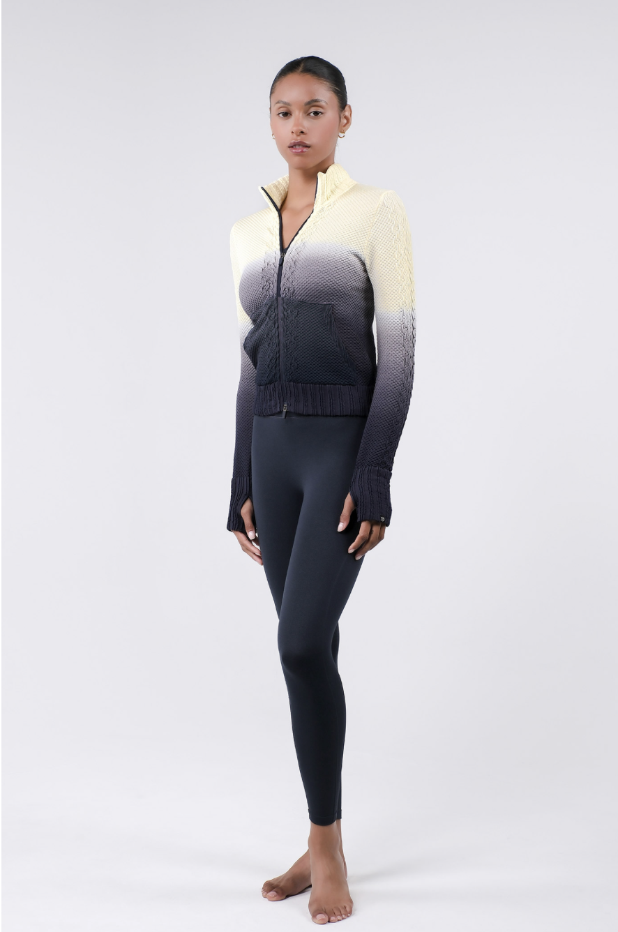 TZ151 SPONGE ZIP-UP YELLOW GRADATION サイズ: S/M