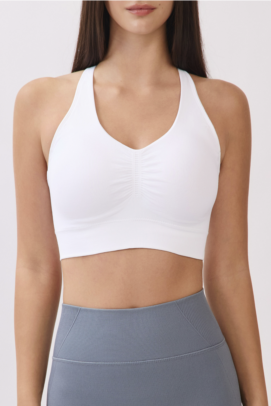 TB041 SEAMLESS BRATOP WHITE サイズ: S/M