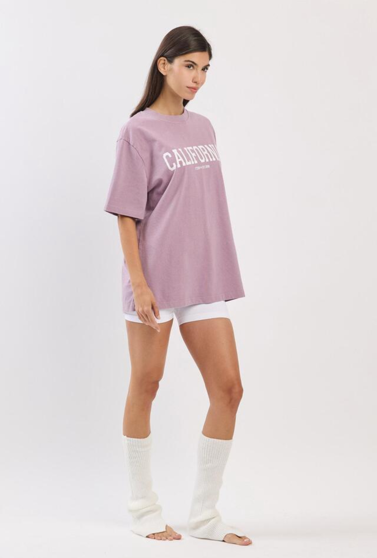 TS108 WASHED LOGO T-SHIRTS LAVENDER FADE サイズ: S/M