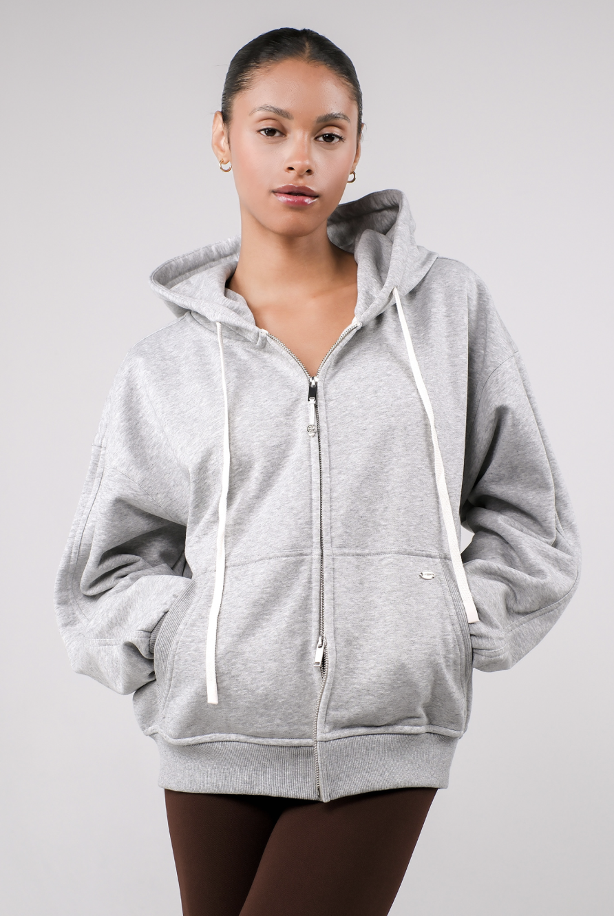 TZ152 ZIP-UP HOODIE M.GRAY サイズ: ONESIZE