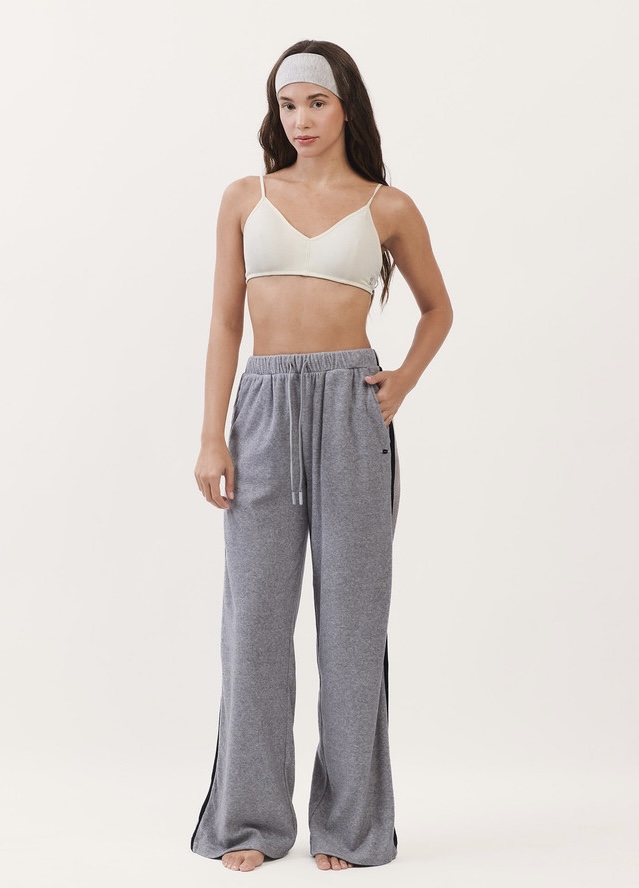 PJ487 LINE TERRY PANTS CHARCOAL SOLID サイズ: ONESIZE