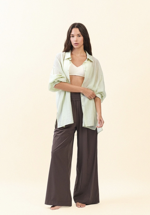 ST194 WRINKLED SLIT SHIRT LIME SOLID サイズ: F