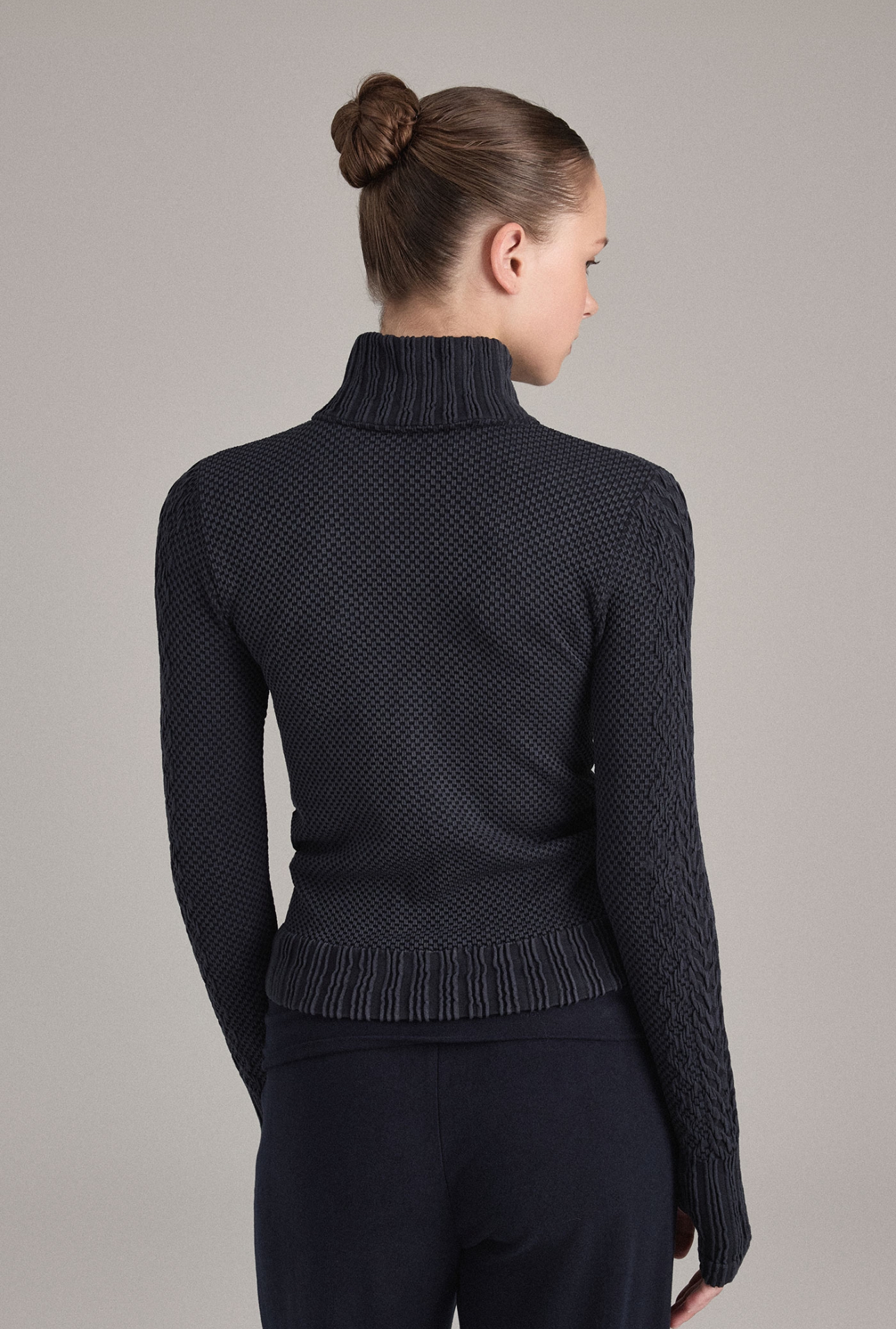 TZ151 SPONGE ZIP-UP BLACK FADE サイズ: S/M
