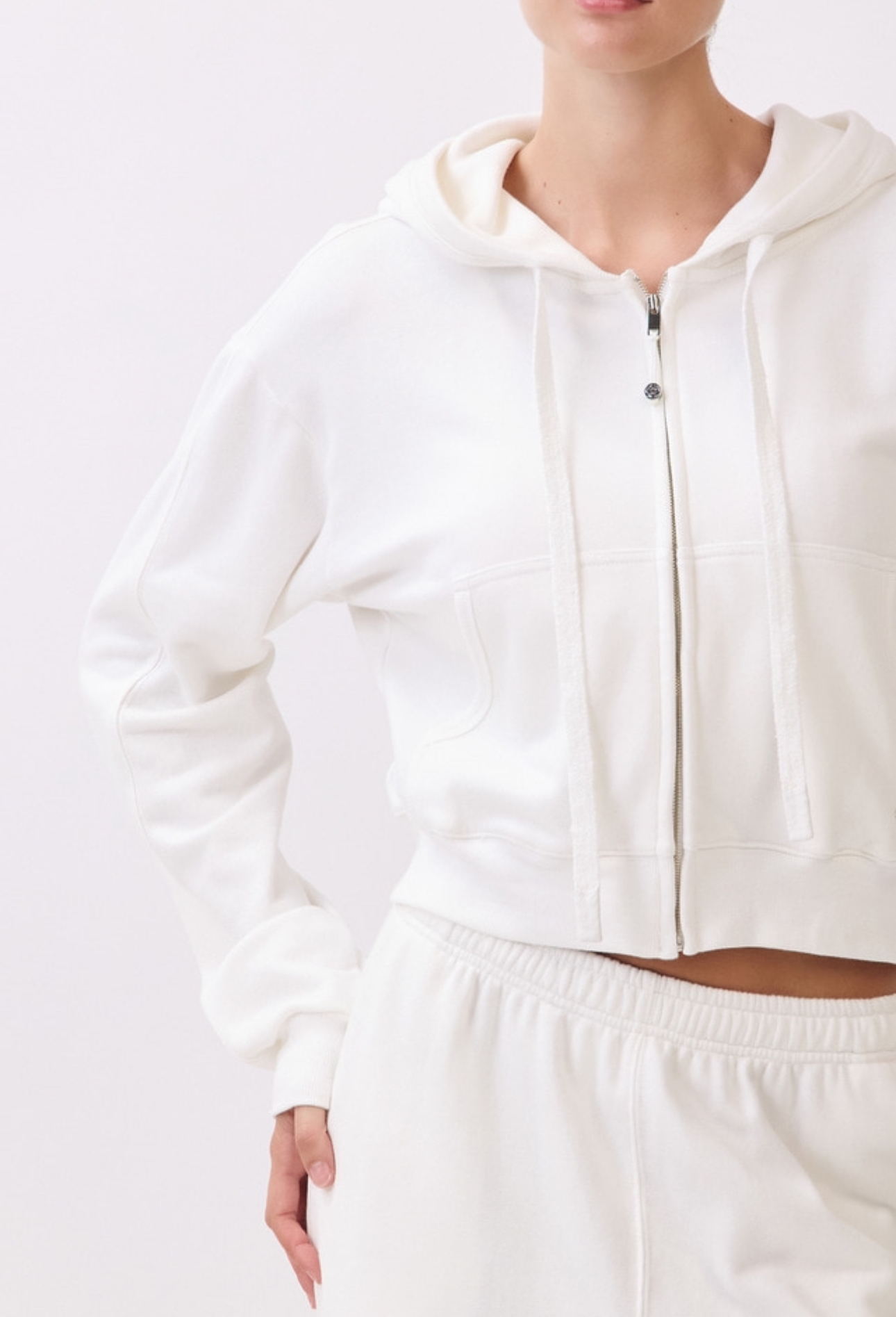 TZ153 ZIP-UP HOODIE IVORY サイズ: F