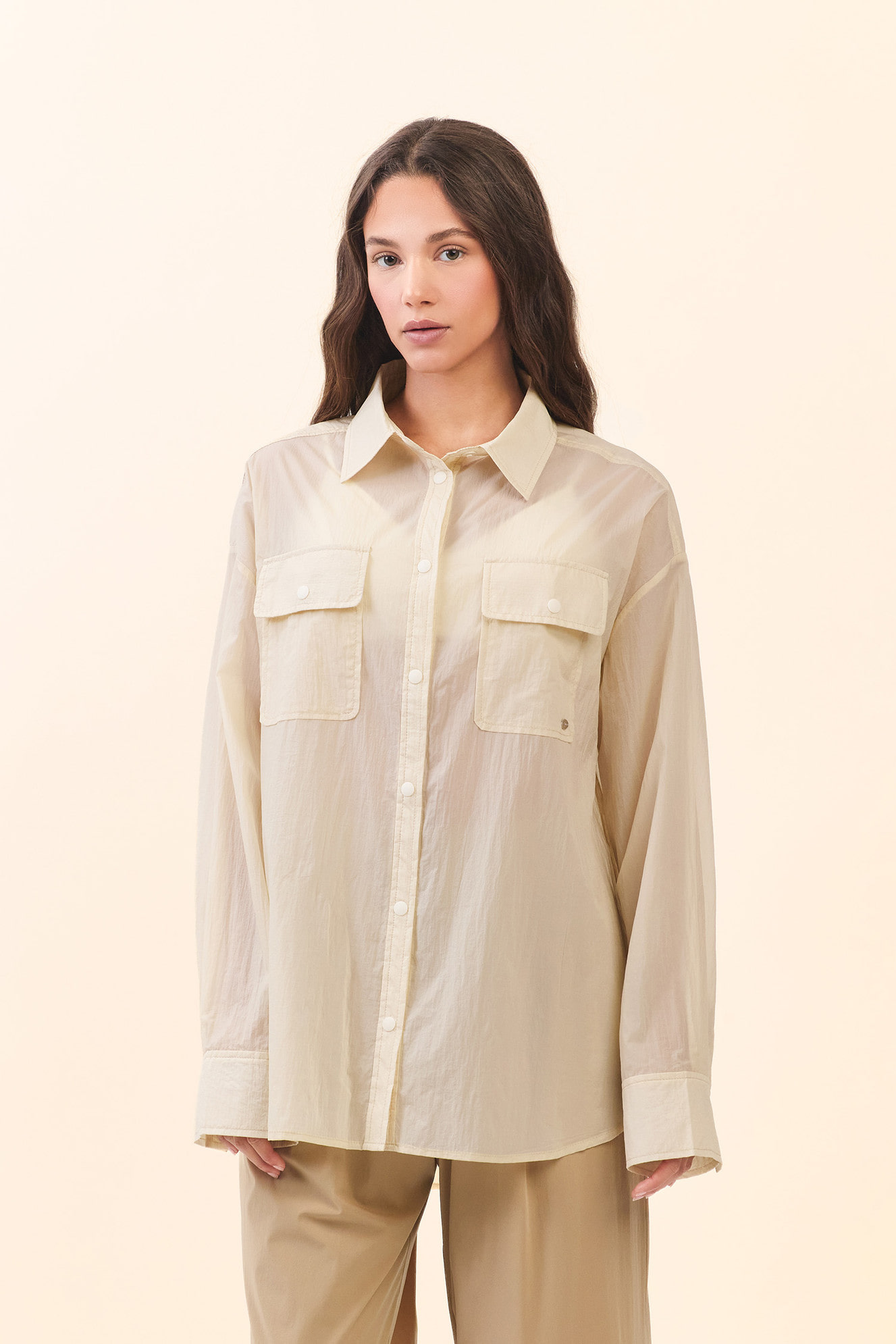 ST188 BREEZE SHIRT BEIGE SOLID