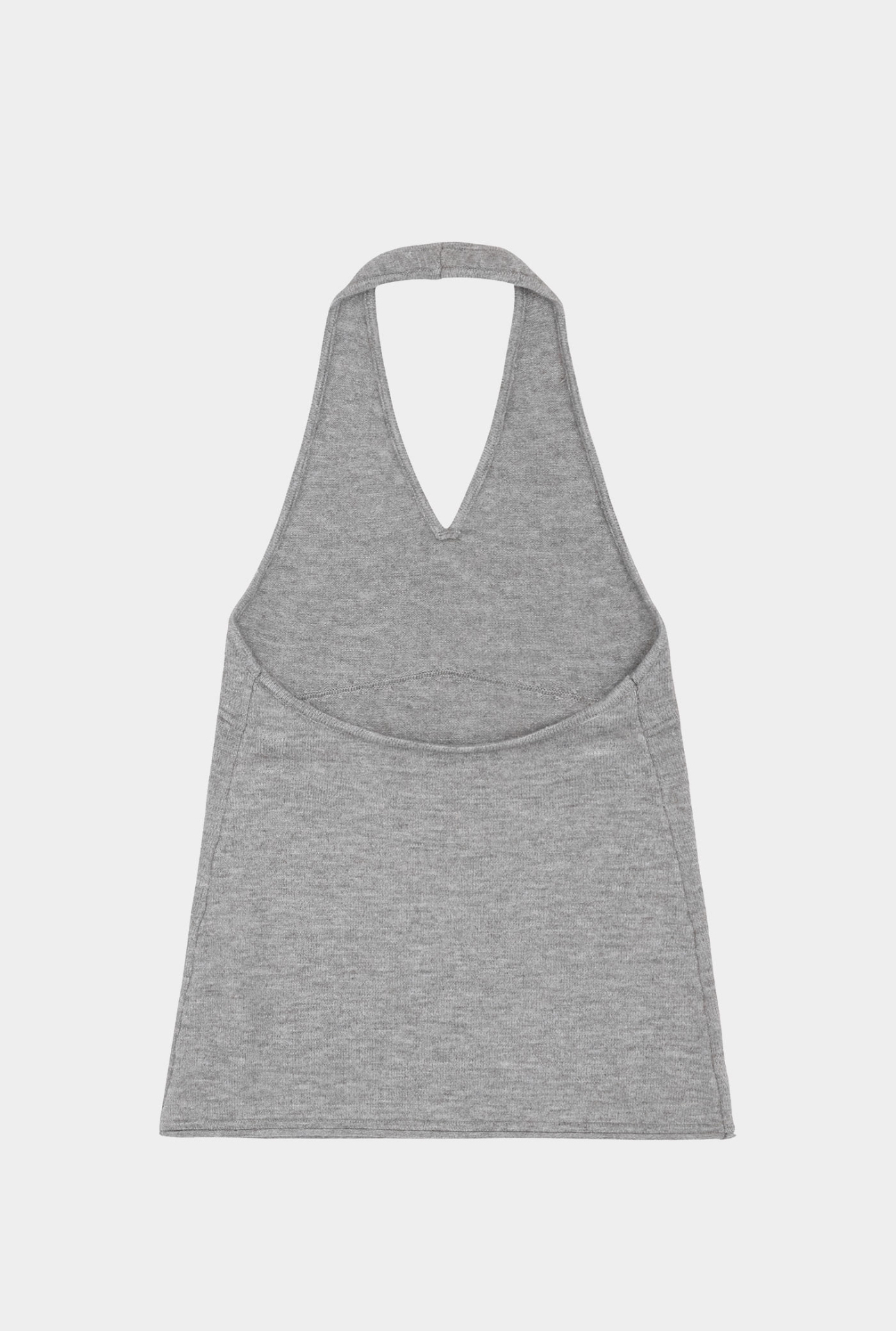 KT251 HALTER-NECK KNIT DRESS M.GRAY SOLID サイズ: F