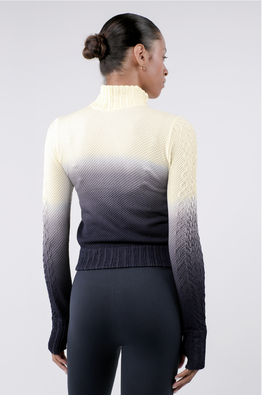 TZ151 SPONGE ZIP-UP YELLOW GRADATION サイズ: S/M