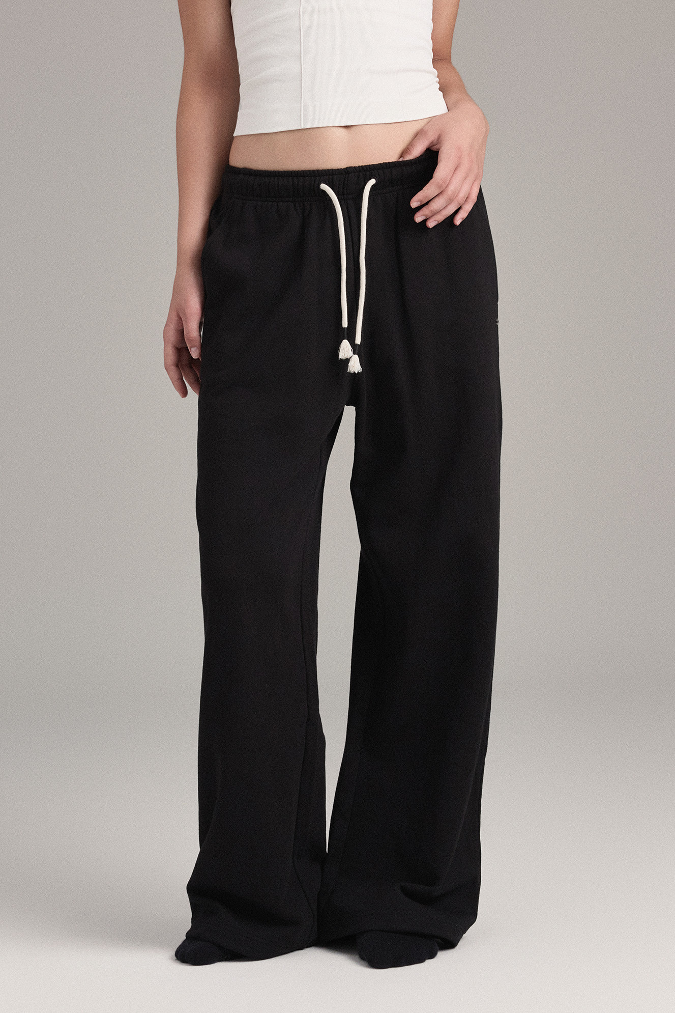 PL457 STANDARD SWEAT PANTS BLACK SOLID サイズ: SS