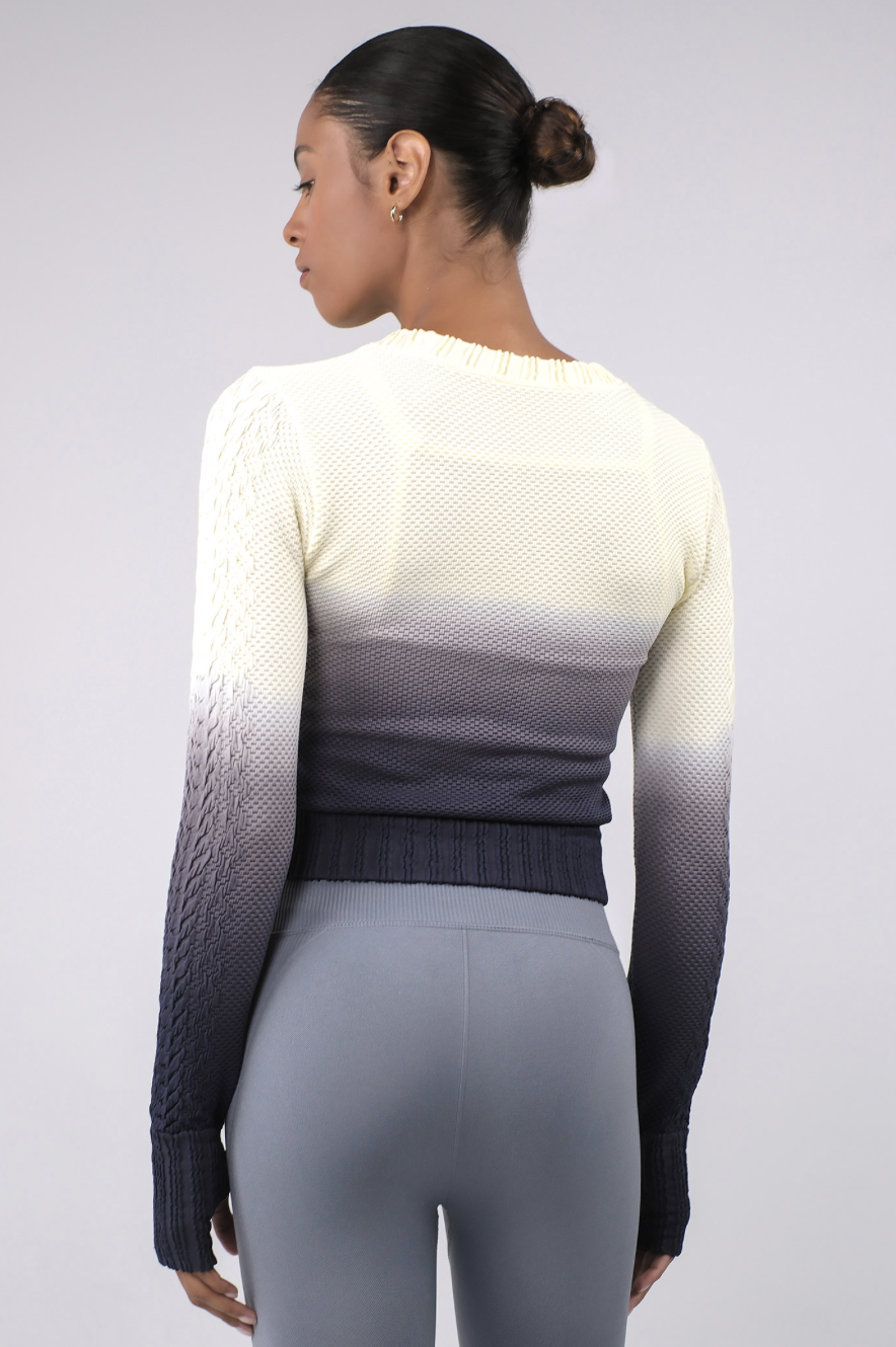 TP141 SPONGE PULLOVER YELLOW GRADATION サイズ: S/M