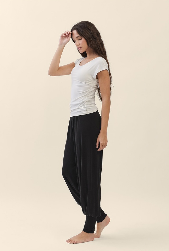 TS125 CONTOUR SHIRRING SLEEVELESS IVORY SOLID サイズ: SS