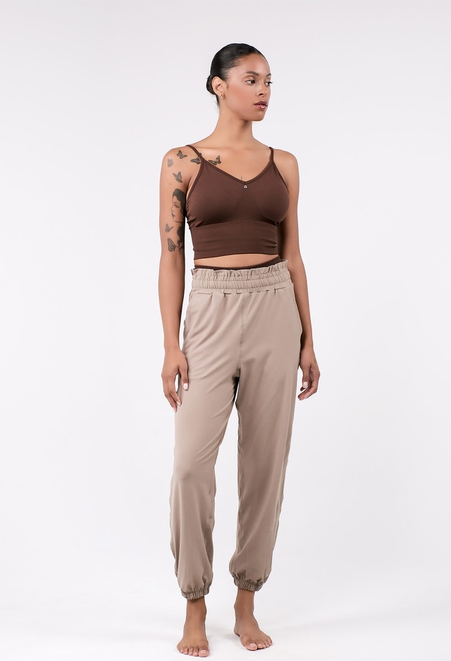 JK01 SIGNATURE BRATOP BROWN サイズ: XS