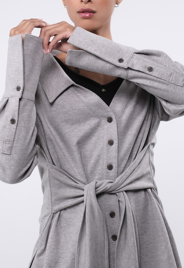 ST193 WRAP SHIRT L.GRAY サイズ: ONESIZE