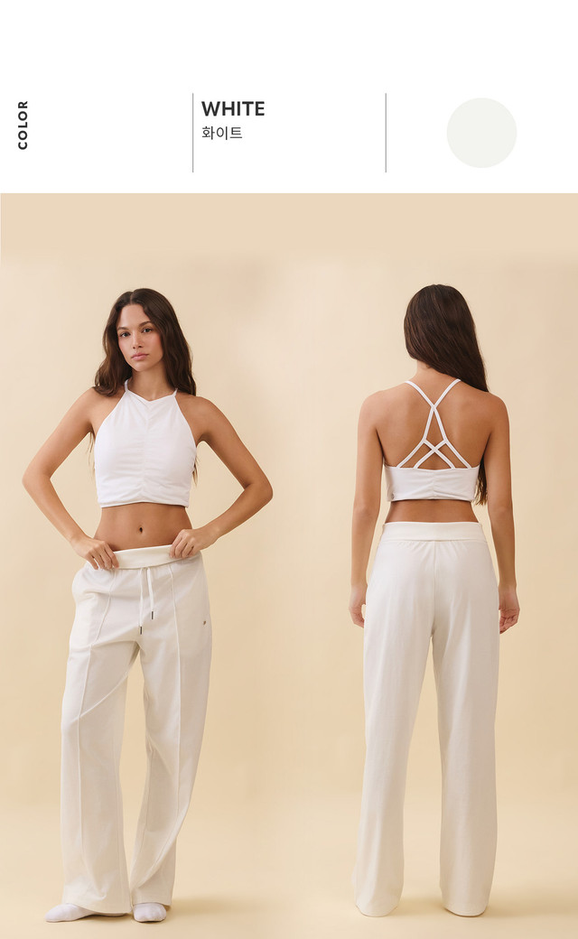 PJ482 SOFT WAIST PINTUCK PANTS EHITE SOLID サイズ: SS