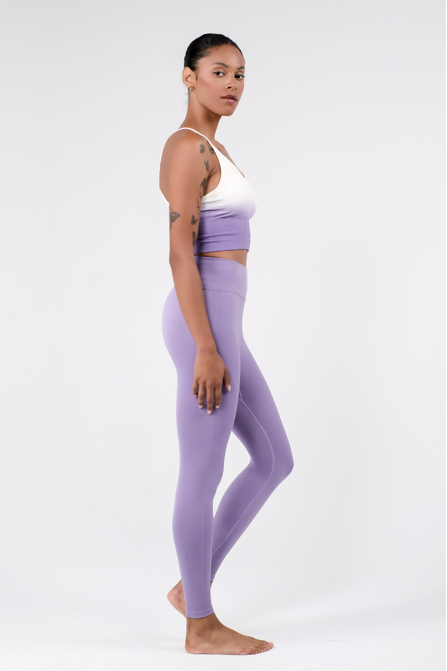 PL411 SEAMLESS LEGGINGS PURPLE サイズ: S/M