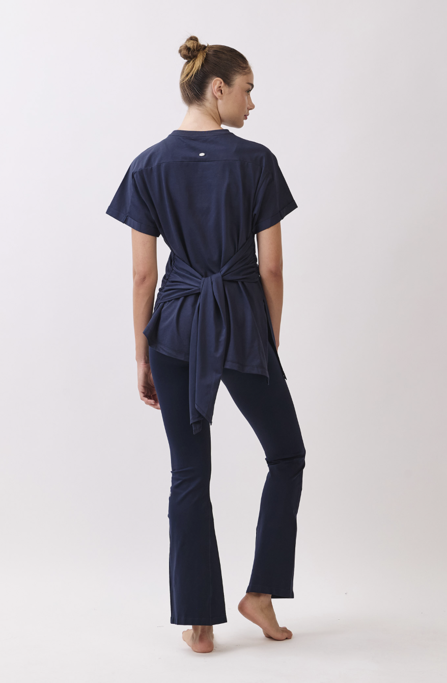 TS115 BELTED T-SHIRT D.GRAY サイズ: S/M