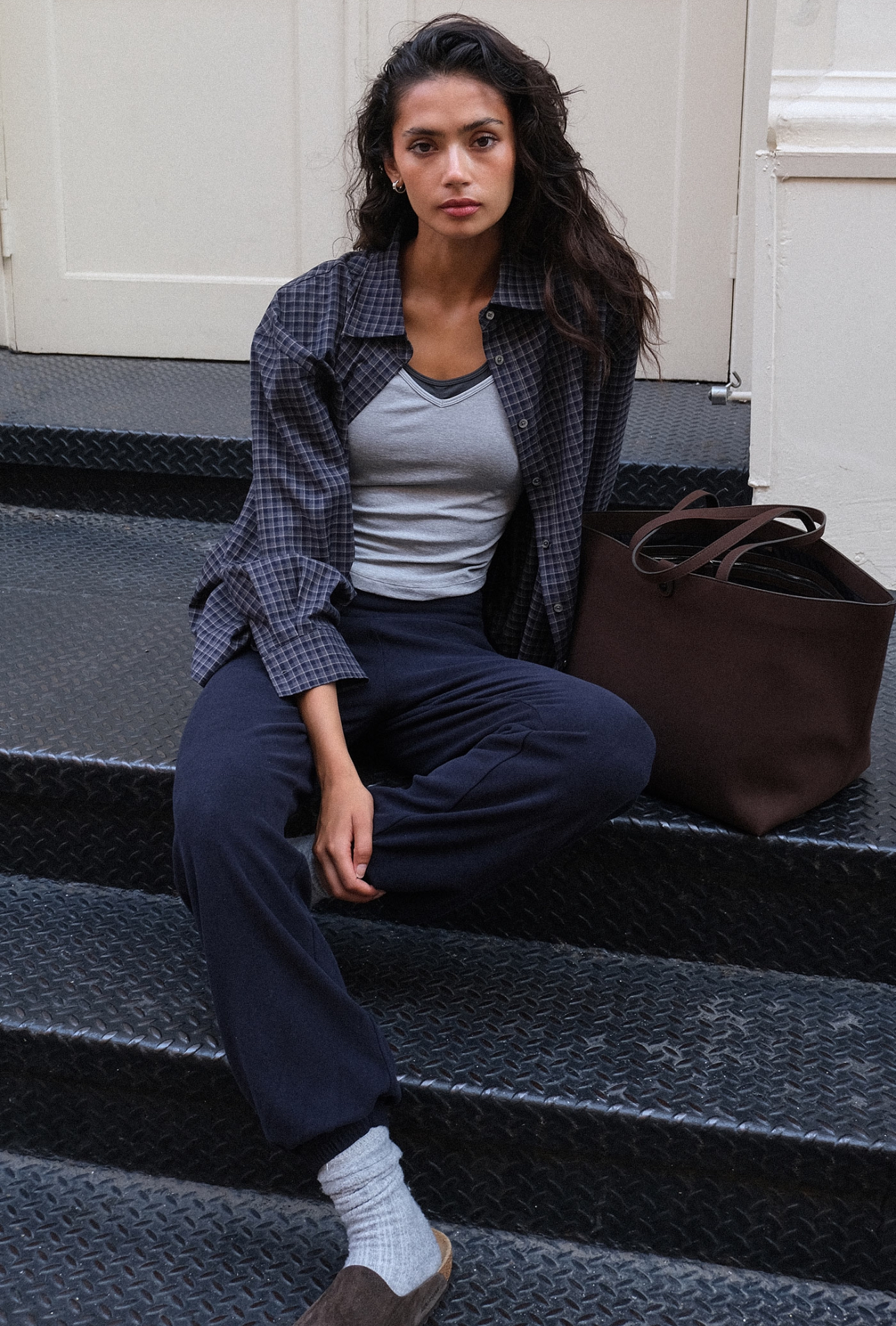 PL455 MICRO STRAIGHT-LEG PANTS NAVY SOLID サイズ: SS