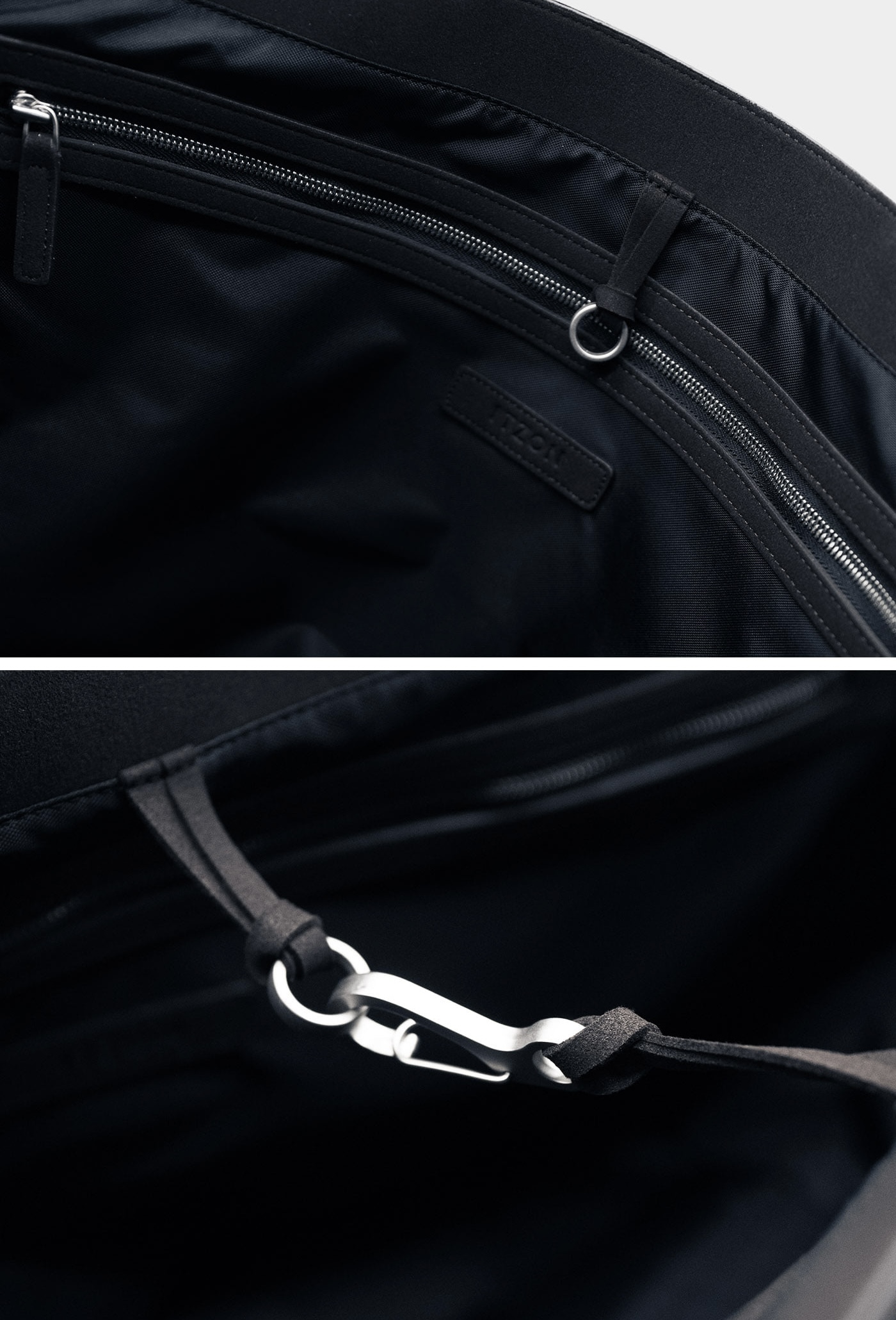 AB505 SUEDE SHOULDER BAG BLACK