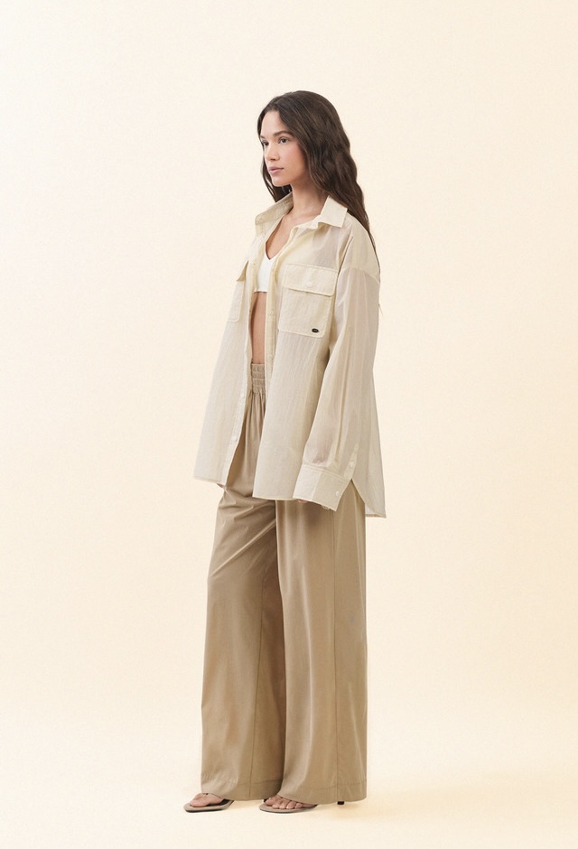 ST188 BREEZE SHIRT BEIGE SOLID サイズ: F
