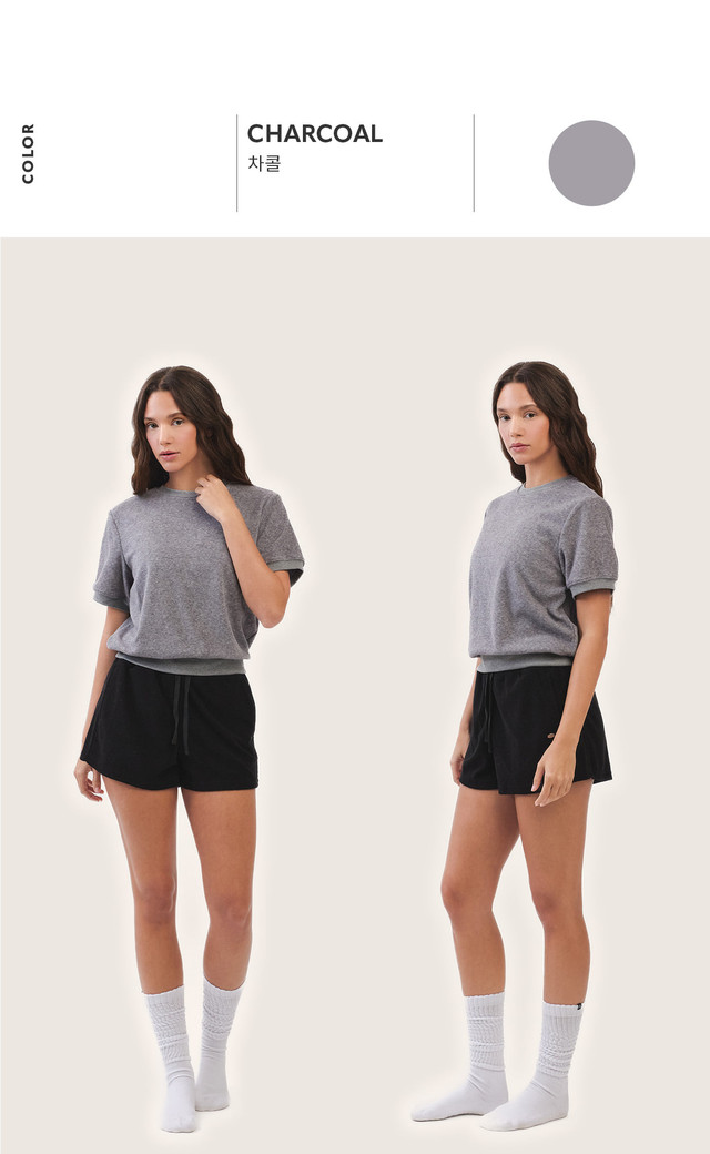 PH464 COMFY TERRY PANTS BLACK SOLID サイズ: SS