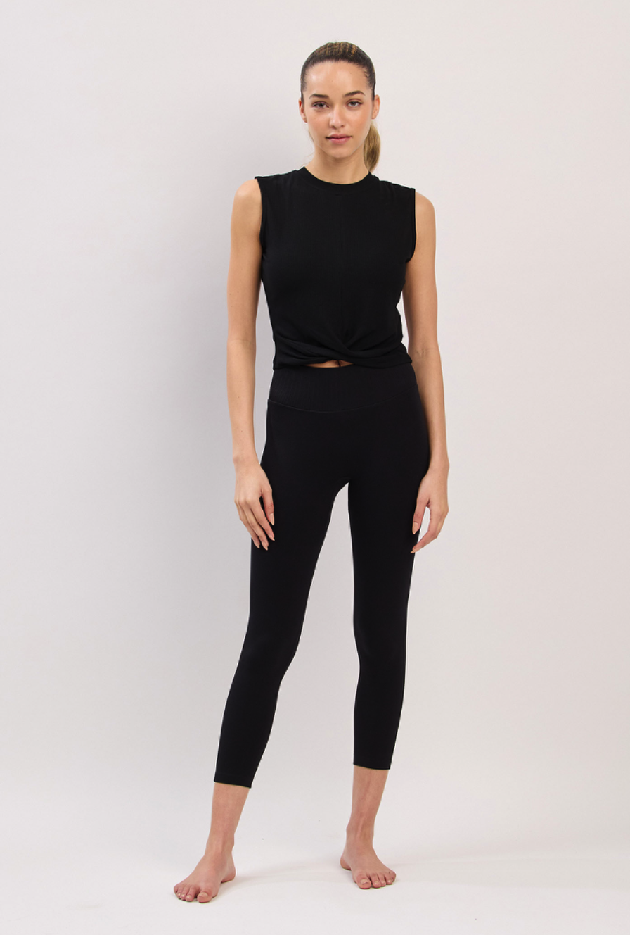 PL071 DOUBLE LEGGINGS BLACK サイズ: S/M