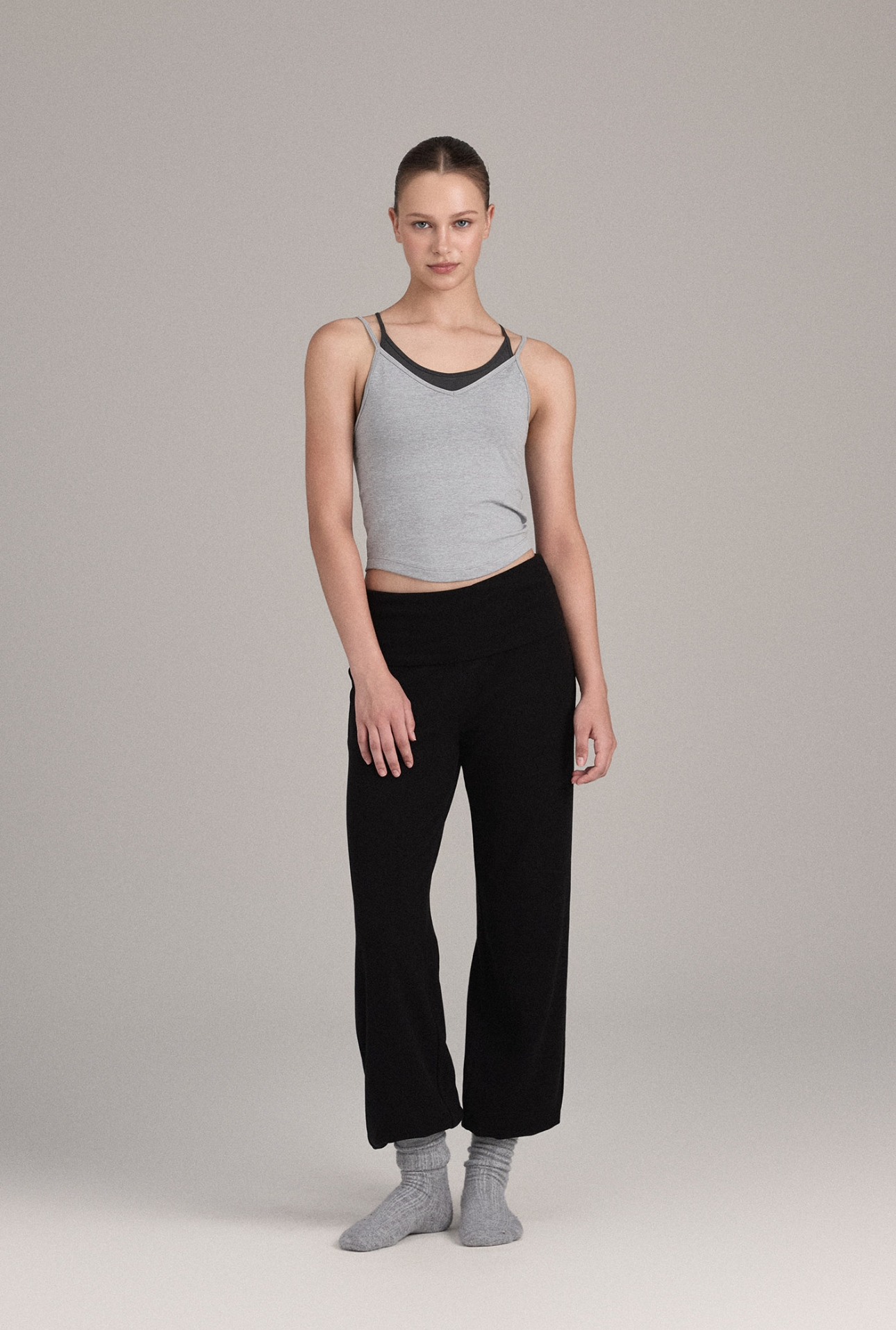 TT059 MOVE TANK M.GRAY COMBI サイズ: S/M
