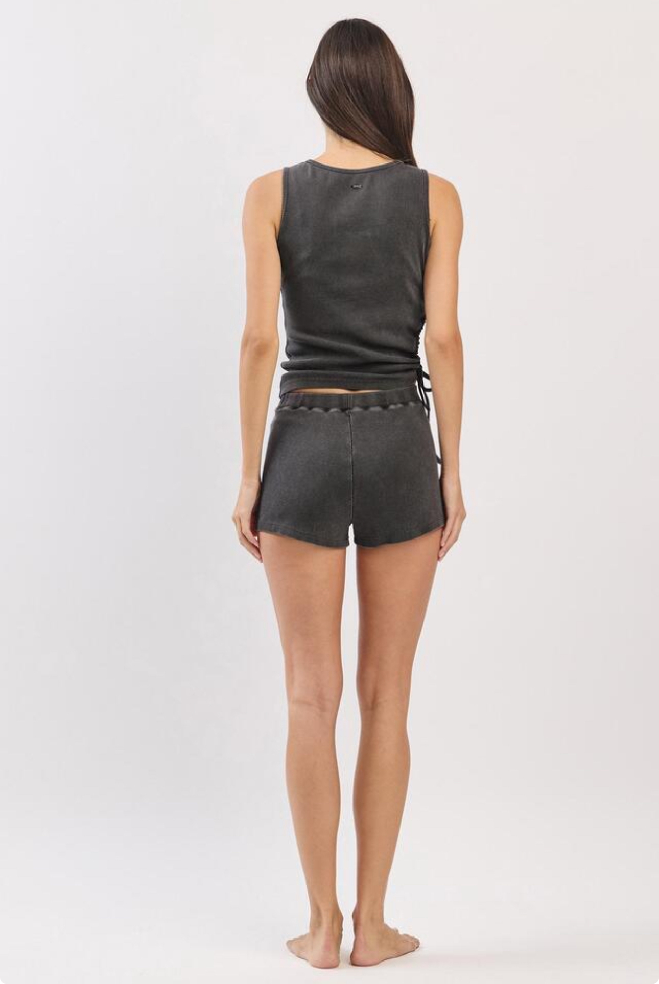PS462 RIB PIGMENT SHORTS CHARCOAL FADE サイズ: S/M