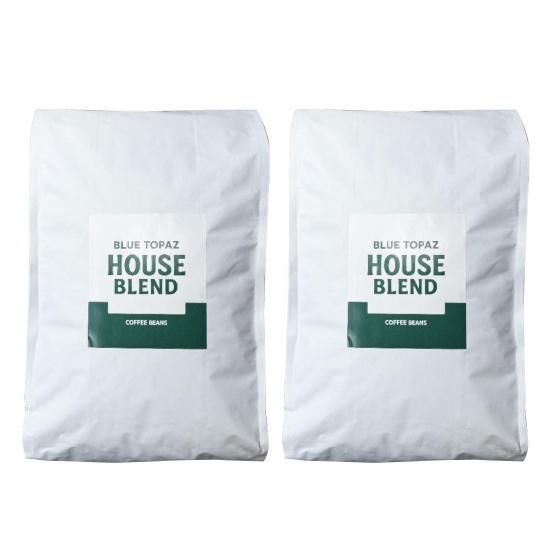 【2個セット】おかわりしたくなるコーヒー BLUE TOPAZ HOUSE BLEND コーヒー豆 1kg ブルートパーズ ハウスブレンド 自然栽培 高級アラビカ種 ティピカAA 無農薬 コストコ