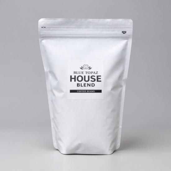 【2個セット】おかわりしたくなるコーヒー BLUE TOPAZ HOUSE BLEND コーヒー豆 500g ブルートパーズ ハウスブレンド 自然栽培 ティピカAA 無農薬 コストコ スタバ風