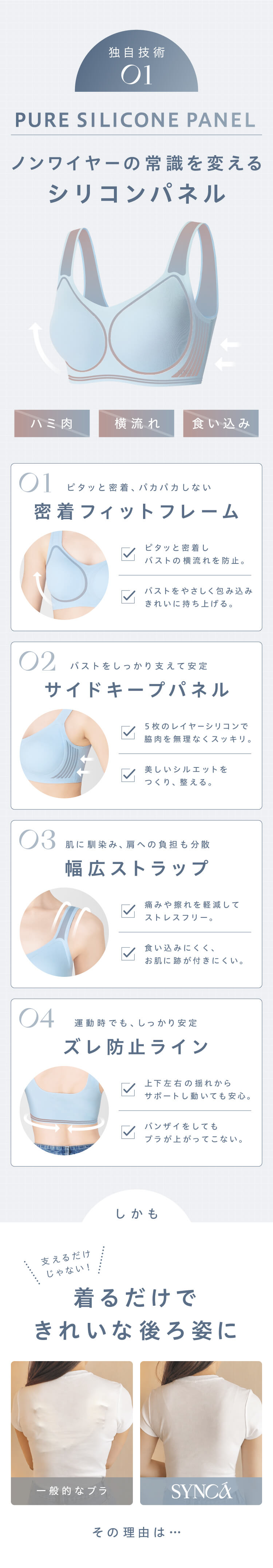 独自技術ピュアシリコンパネルによる効果の説明