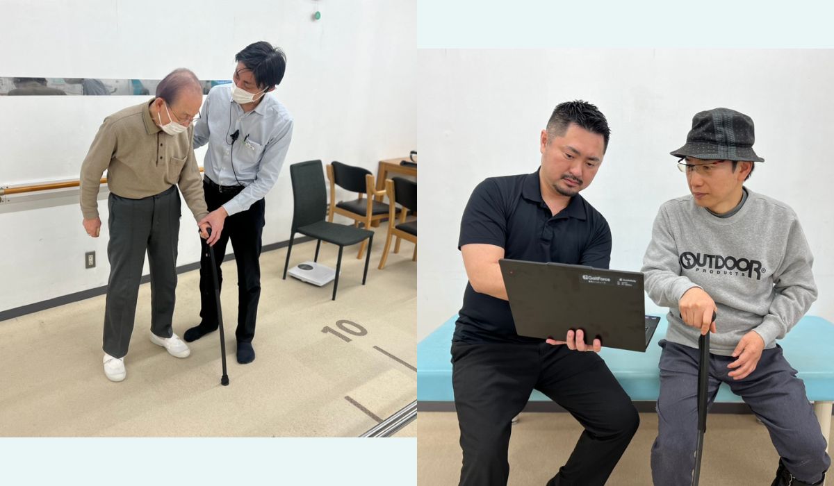 ロコケイン・パラケインの実店舗での相談や歩行の様子など、利用シーンのイメージ