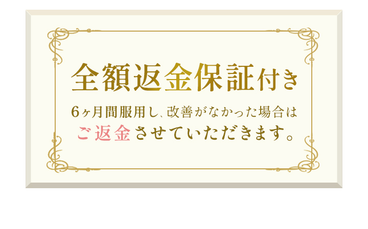 全額返金保証