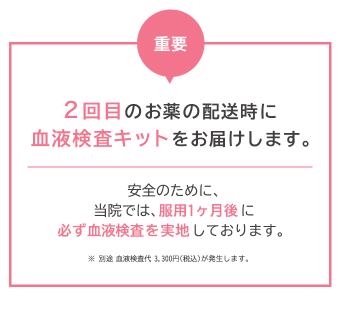 ニキビ治療の際に実地する血液検査について