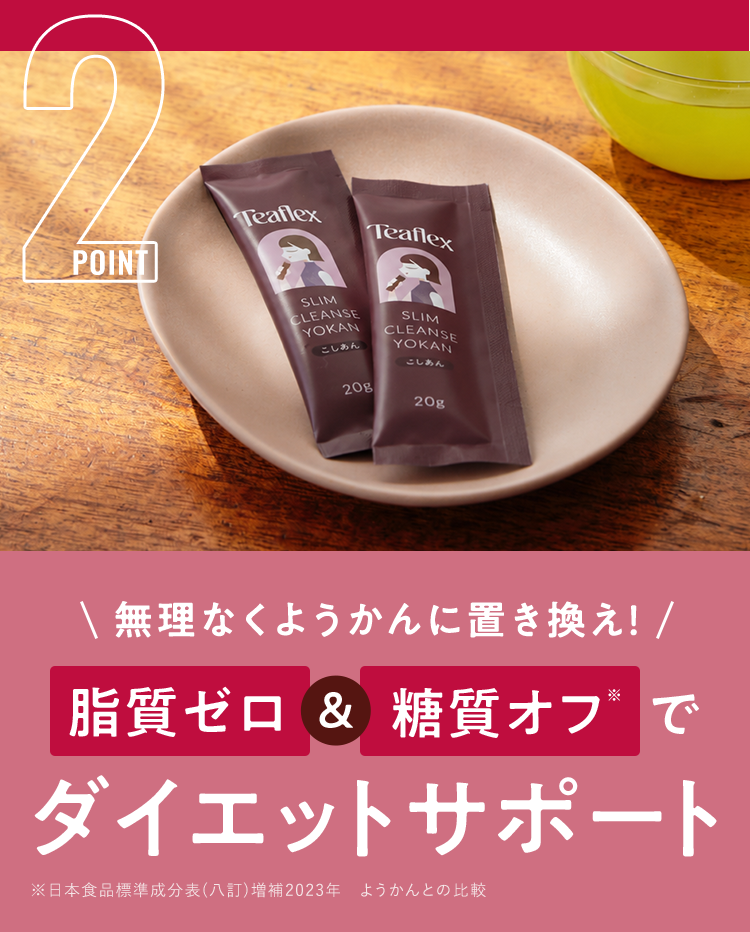 POINT 2 脂質ゼロ&糖質オフでダイエットサポート