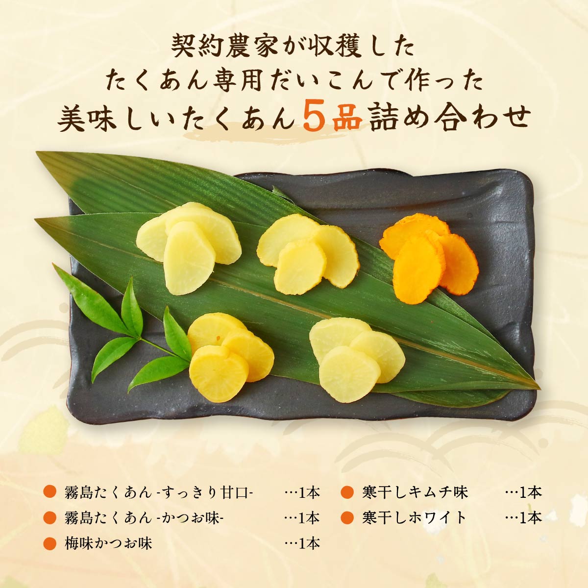 宮崎のおつけものセット(漬物5種入り)