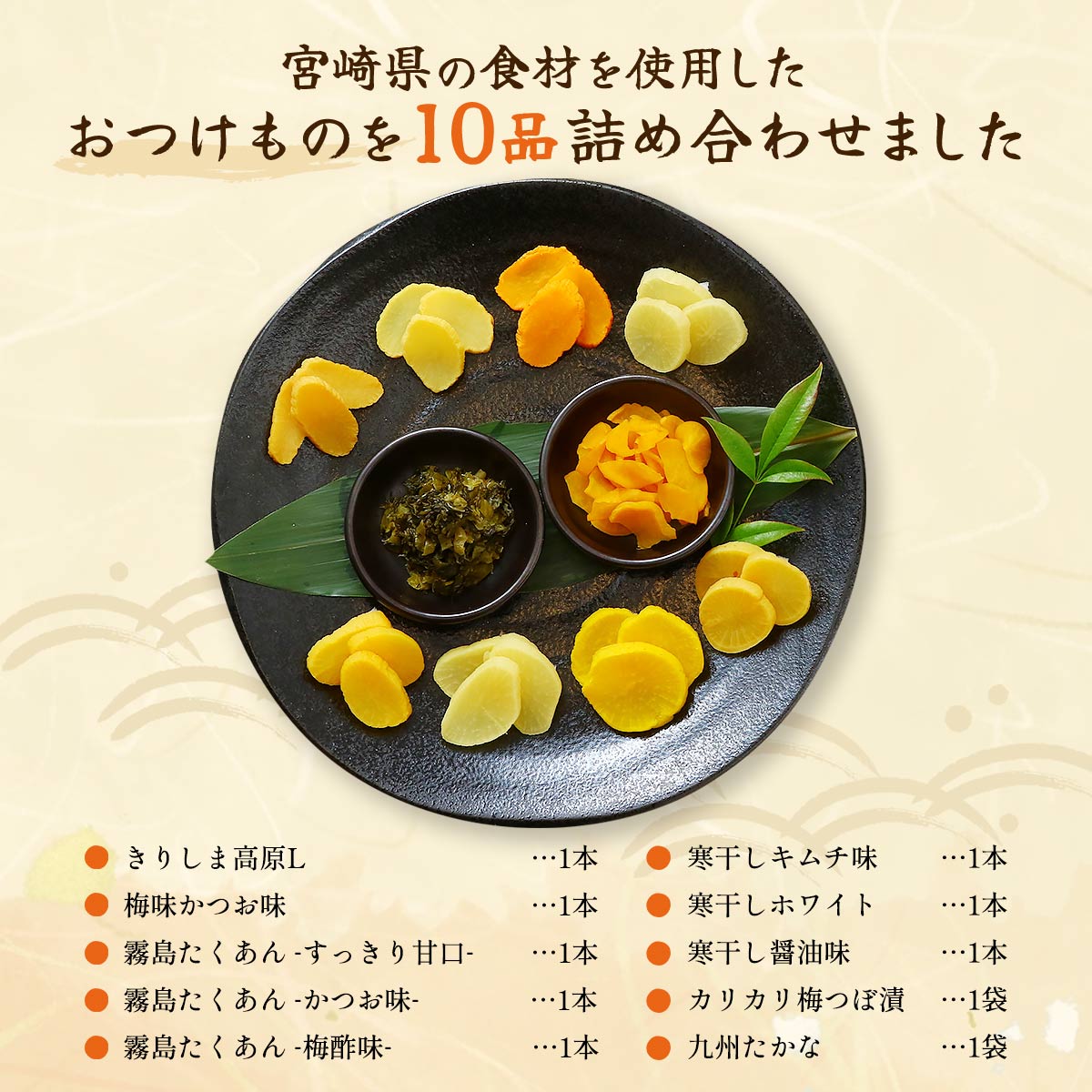 宮崎のおつけものセット(漬物10種入り)