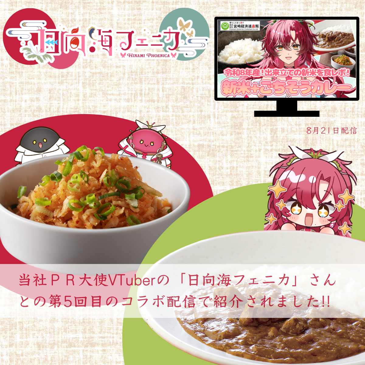 【ネコポス】₌配信紹介商品₌　　　宮崎牛カレー・せんぎり大根キムチ漬けセット