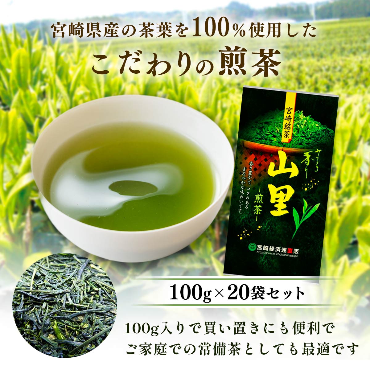 煎茶 山里 100g×20袋入