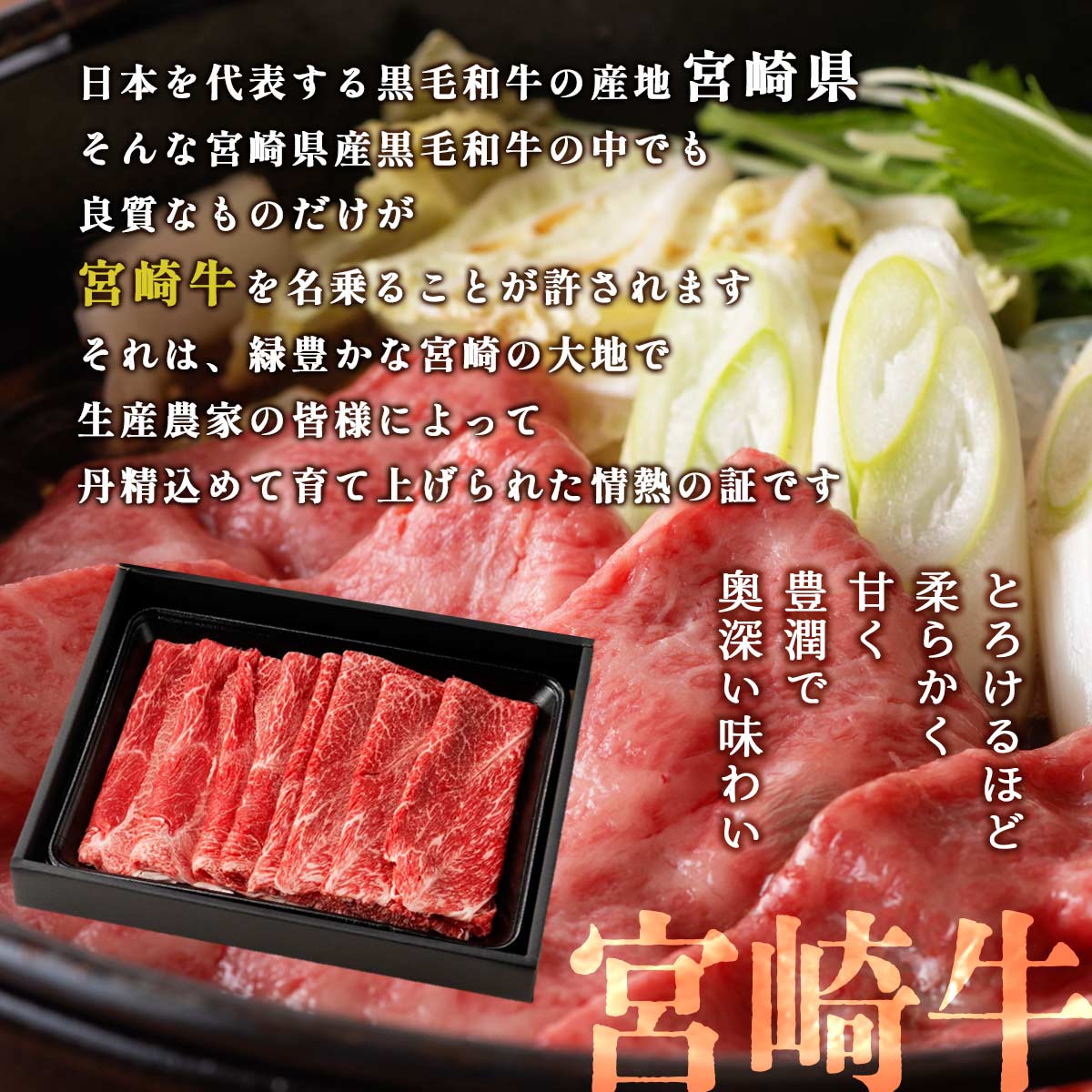 宮崎牛 肩(ウデ)焼きしゃぶ