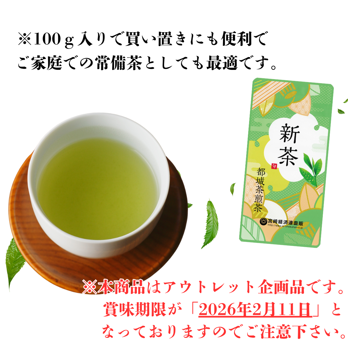 【アウトレット】一番茶都城煎茶 12本セット
