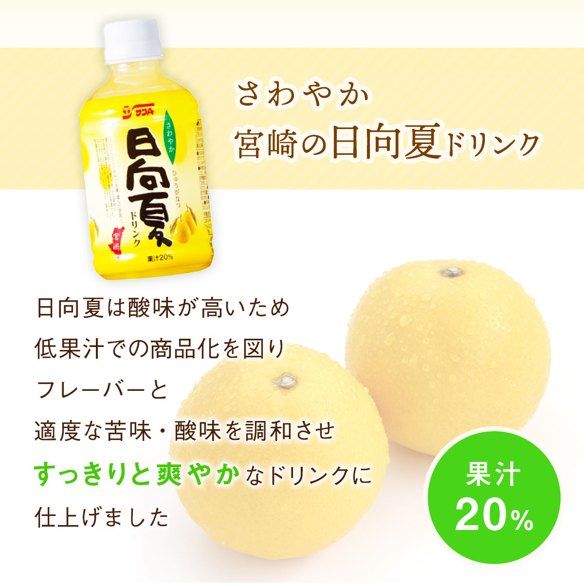 サンA 日向夏ドリンク 果汁20％