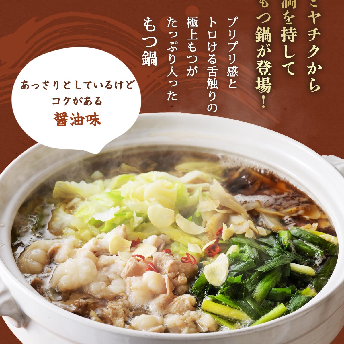 もつ鍋セット(醤油風味)