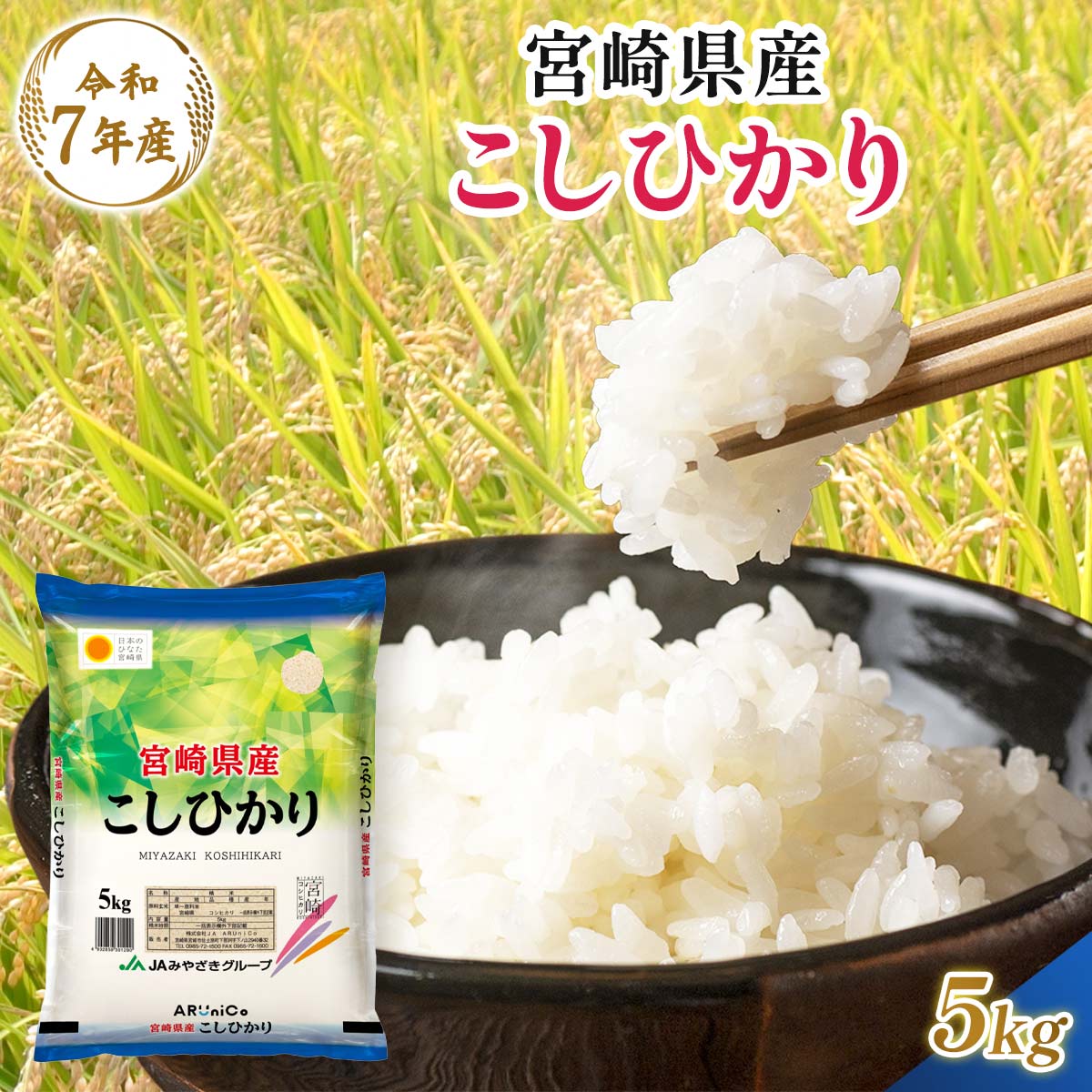 【令和7年産】宮崎県産 こしひかり 5kg
