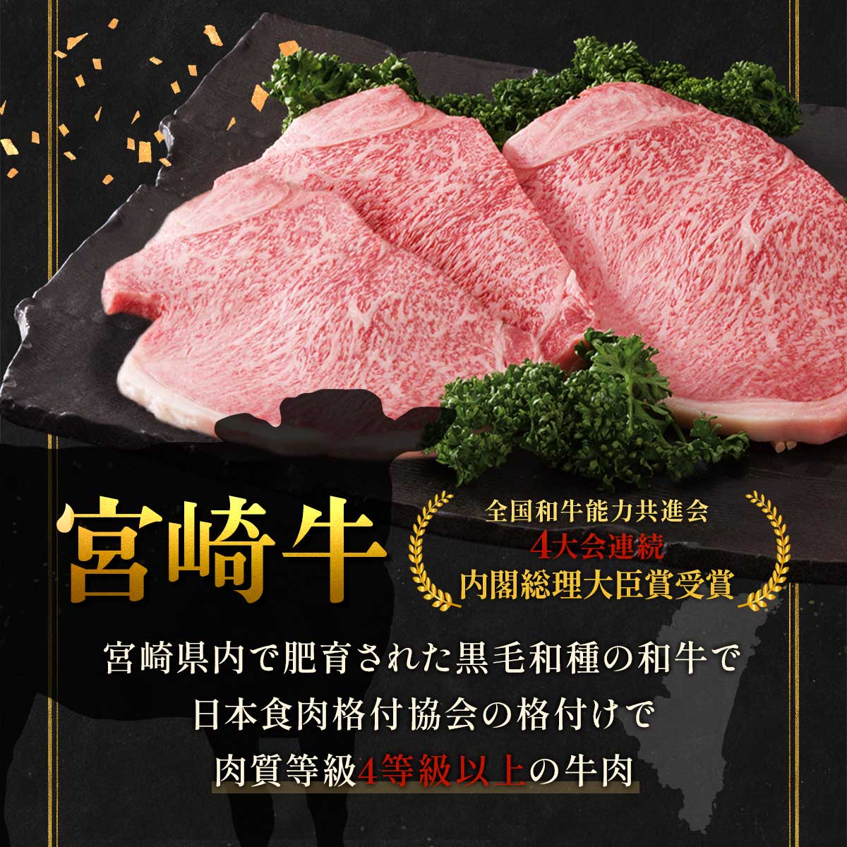 宮崎牛 サーロインステーキ