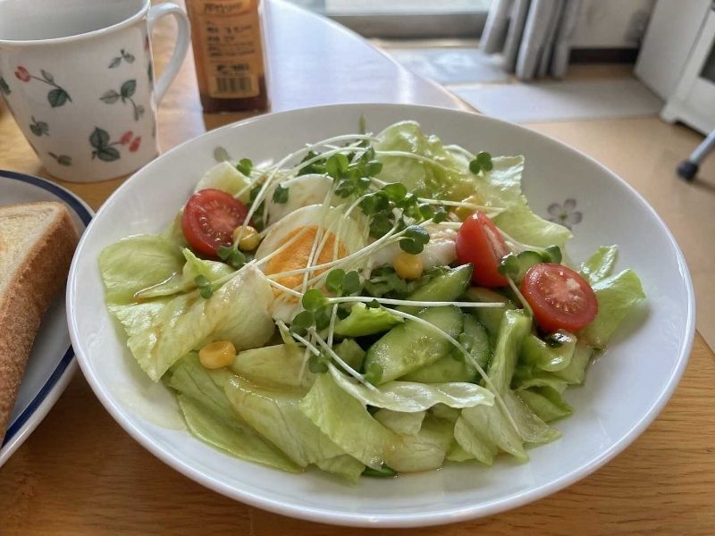 ブロッコリースプラウトの食べ方例：サラダ