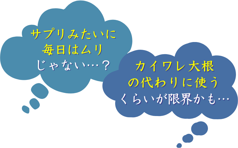 毎日食べるのは意外とムリかも