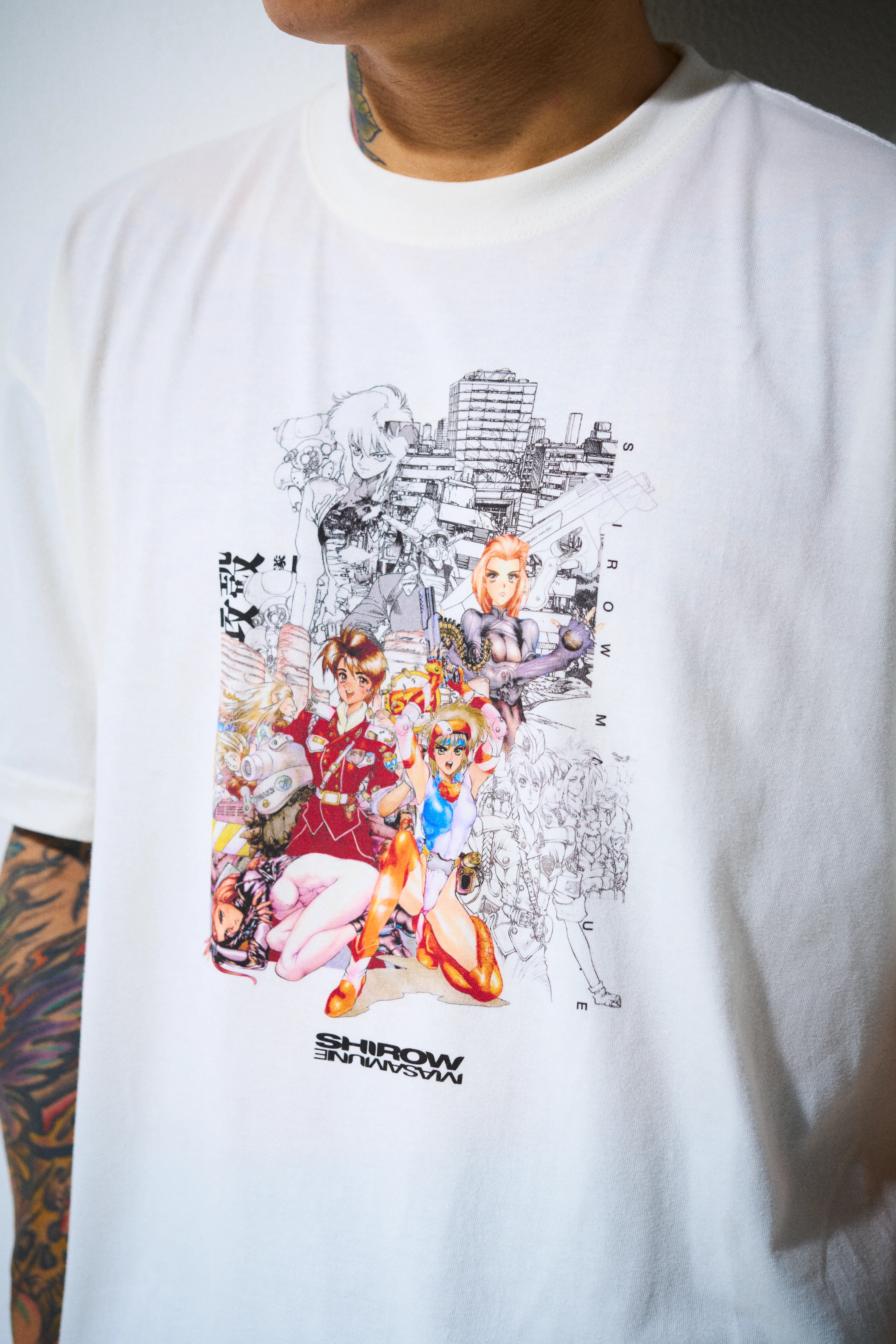 【即購入可】士郎正宗の世界展 攻殻機動隊と創造の軌跡 MEQRI tシャツ 射検 16245-235-